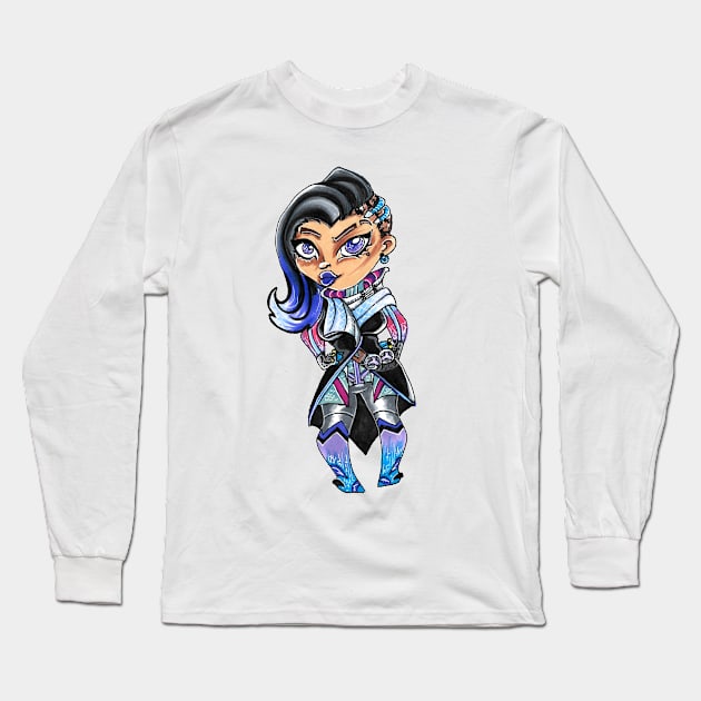 Sombra  hacked Chibi Long Sleeve T-Shirt by Geeky Gimmicks
